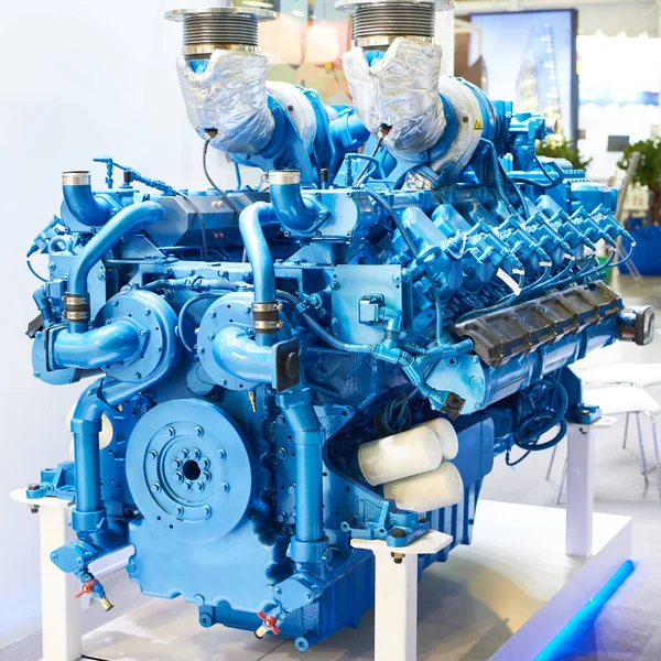 Cylindrig Dieselmotor För Industriellt Bruk — Stockfoto