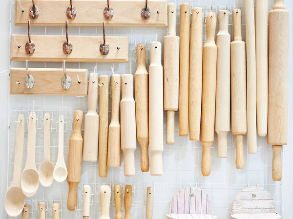 Wooden Kitchen Equipment Exhibition — Foto Stock