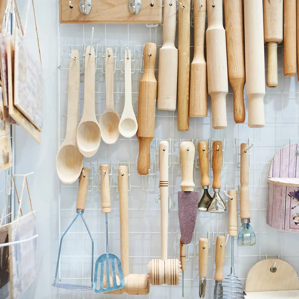 Wooden Kitchen Equipment Exhibition — Foto Stock