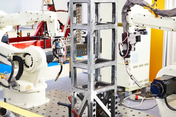 Robotic Welding Machine Exhibition — стоковое фото