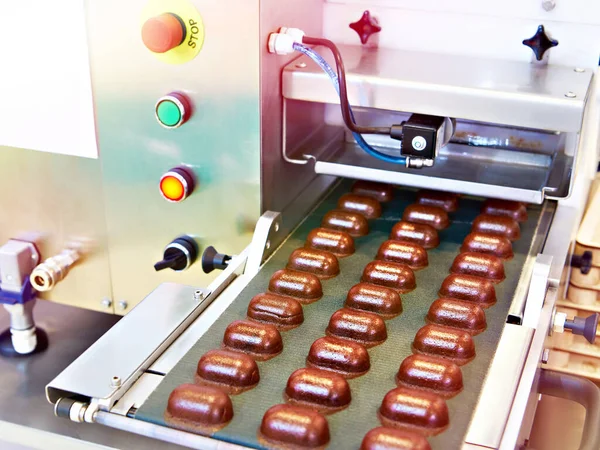 Production Industrial Confectionery Conveyor — Foto de Stock