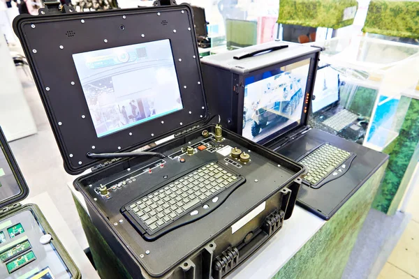 Geschützte Industrielle Militärcomputer Und Laptops — Stockfoto