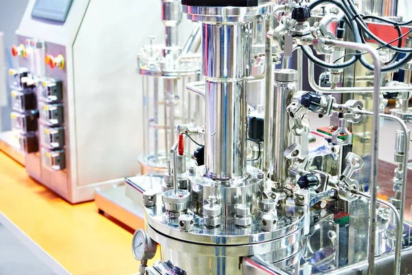 Laboratorio Químico Metal Biorreactor Fermentador Exposición — Foto de Stock