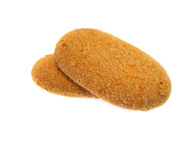                                Beyaz arkaplanda izole edilmiş çerezler