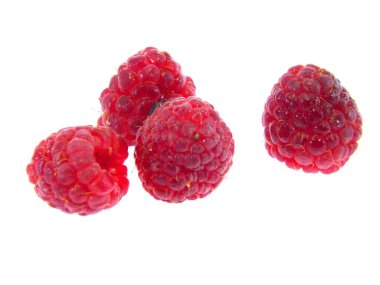                                Ahududu beyaz arkaplanda izole edildi