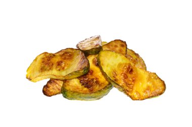 Kızarmış kabak beyaz arkaplanda izole edildi