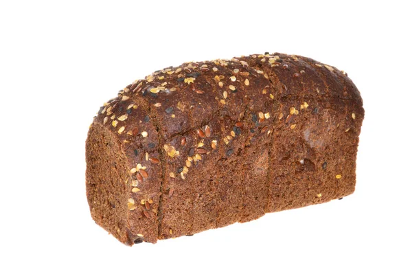 Brot Isoliert Auf Weißem Hintergrund — Stockfoto