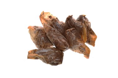 Beyaz arka plan üzerinde izole poşet çay