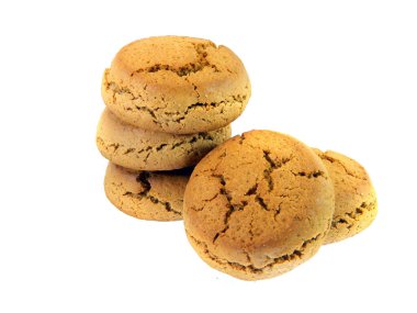                                Beyaz arkaplanda izole edilmiş çerezler