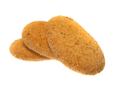                                Beyaz arkaplanda izole edilmiş çerezler