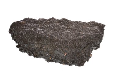 asfalt beyaz arkaplanda izole edildi