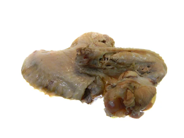 Mięso Kurczaka Izolowane Białym Tle — Zdjęcie stockowe