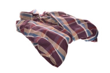 Beyaz arkaplanda izole giysiler