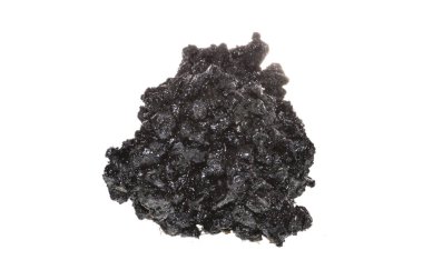 asfalt beyaz arkaplanda izole edildi