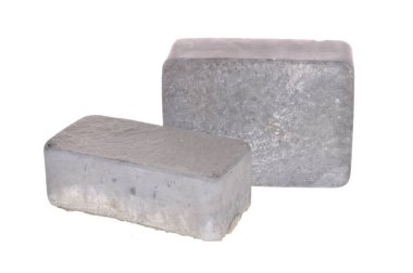 tuğla beyaz arkaplanda izole edildi