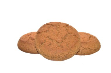 Beyaz arkaplanda izole edilmiş çerezler