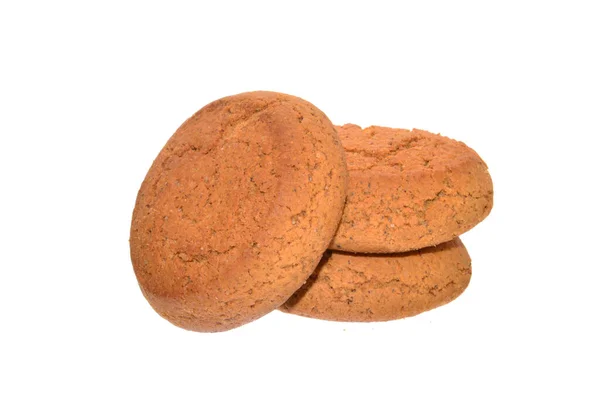 Galletas Aisladas Sobre Fondo Blanco —  Fotos de Stock