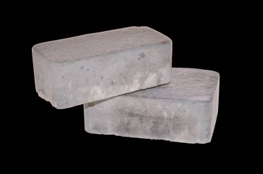 tuğla beyaz arkaplanda izole edildi