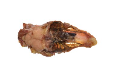 Beyaz arka planda izole edilmiş tavuk eti