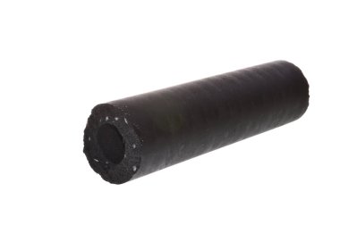 basılmış kömür beyaz arkaplanda izole edildi