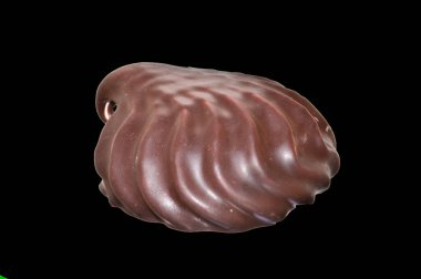 Beyaz arkaplanda izole edilmiş çikolatalı kurabiye