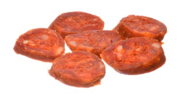 sosis beyaz arkaplanda izole