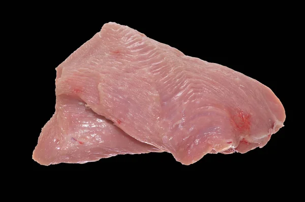 Rohes Fleisch Isoliert Auf Weißem Hintergrund — Stockfoto