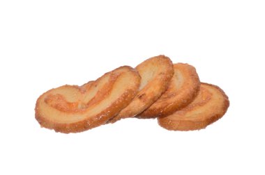 Beyaz arkaplanda izole edilmiş çerezler