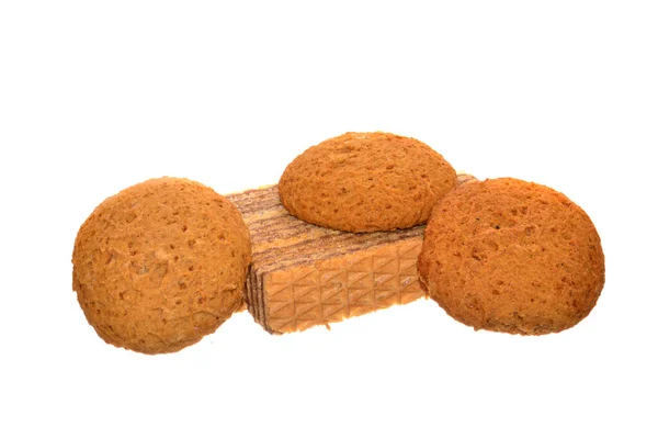 Cookie Isolerad Vit Bakgrund — Stockfoto