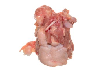 Beyaz arka planda izole edilmiş tavuk eti