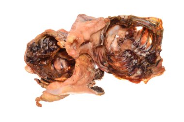 Beyaz arka planda izole edilmiş tavuk eti