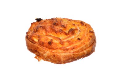 Beyaz arkaplanda izole edilmiş zencefilli ekmek