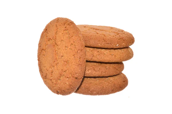 Cookie Geïsoleerd Witte Achtergrond — Stockfoto