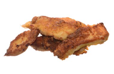 beyaz arka plan üzerinde izole kızarmış et