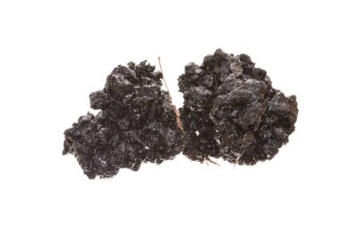 asfalt beyaz arkaplanda izole edildi