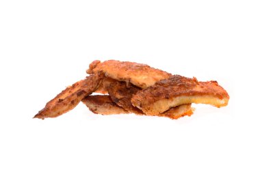 beyaz arka plan üzerinde izole kızarmış et