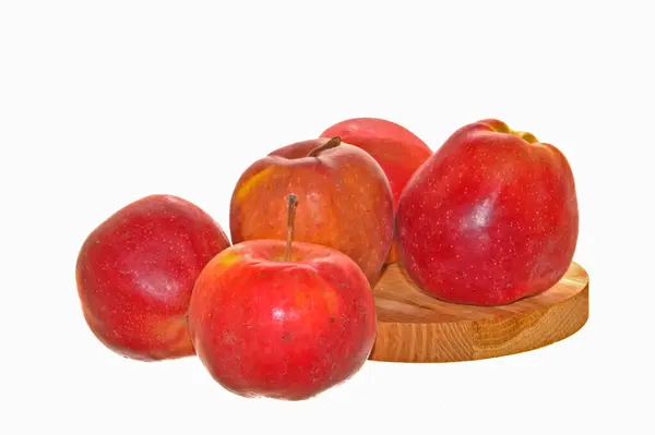 Jabłko Izolowane Białym Tle — Zdjęcie stockowe