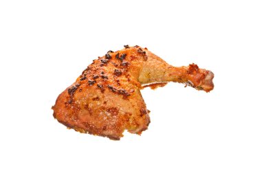 Beyaz arkaplanda izole edilmiş et