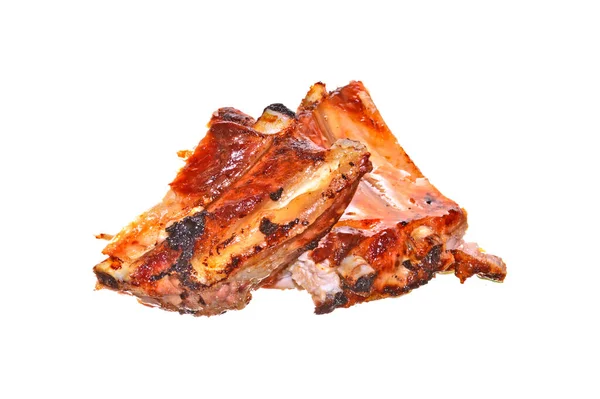 Мясо Изолированы Белом Фоне — стоковое фото