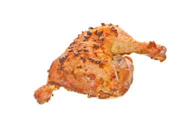 Beyaz arkaplanda izole edilmiş et