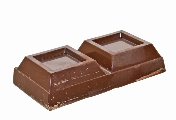Chocolate Isolado Fundo Branco — Fotografia de Stock