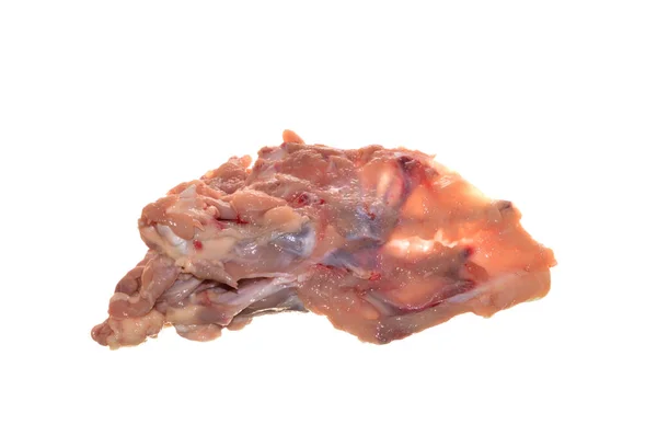 Νωπό Κρέας Που Απομονώνεται Λευκό Φόντο — Φωτογραφία Αρχείου
