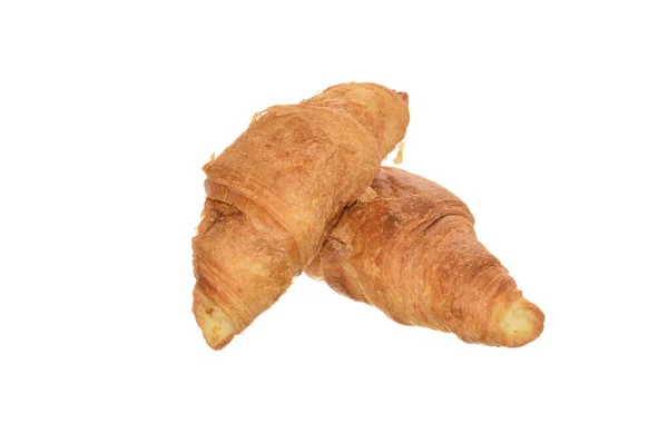 Croissant Isolado Fundo Branco — Fotografia de Stock