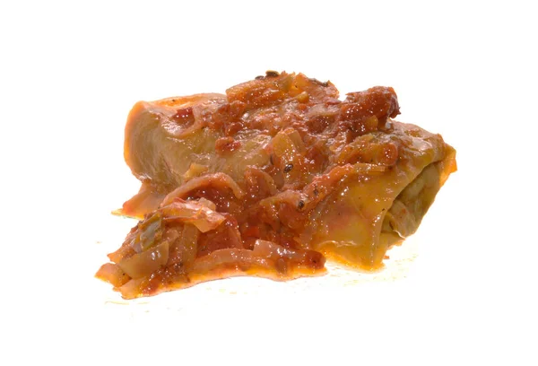 Cabbage Rolls Meat Isolated White Background — Stockfoto