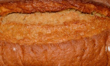 ekmek beyaz arkaplanda izole edildi