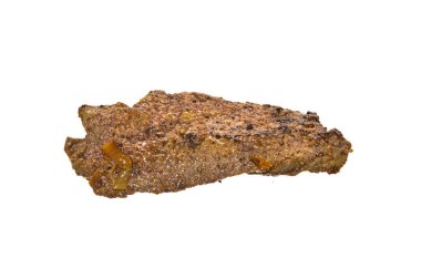 beyaz arka plan üzerinde izole kızarmış et