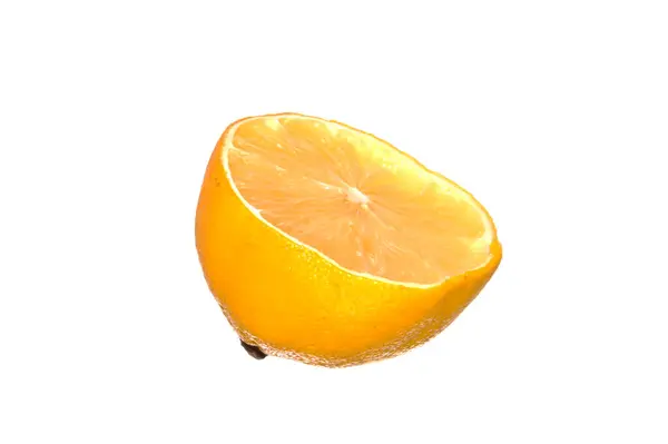Citron Isoleret Hvid Baggrund - Stock-foto