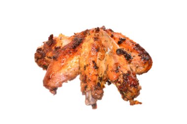 beyaz arka plan üzerinde izole kızarmış et