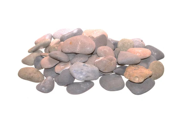 Камни Изолированы Белом Фоне — стоковое фото