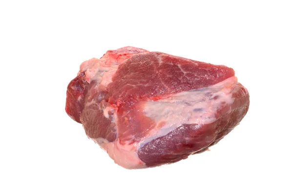 Meat Isolated White Background Close — Stockfoto